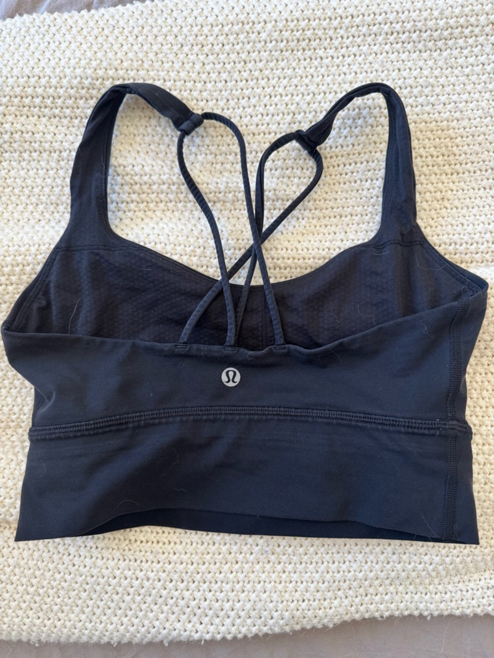 lululemon athletica Black Strappy Back Sports Bra